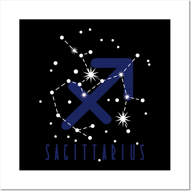 Star sign Sagittarius Wall Art by dieEinsteiger